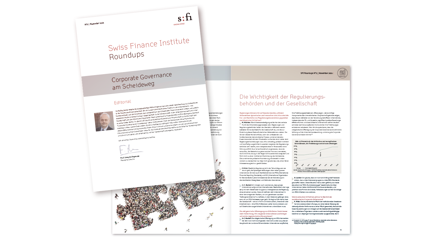 SFI Roundups: Corporate Governance am Scheideweg